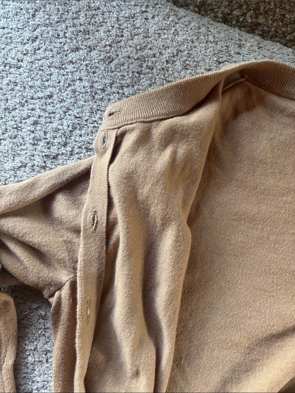 J. Crew Camel Button-Front Women's Cardigan - Picture 4 of 10